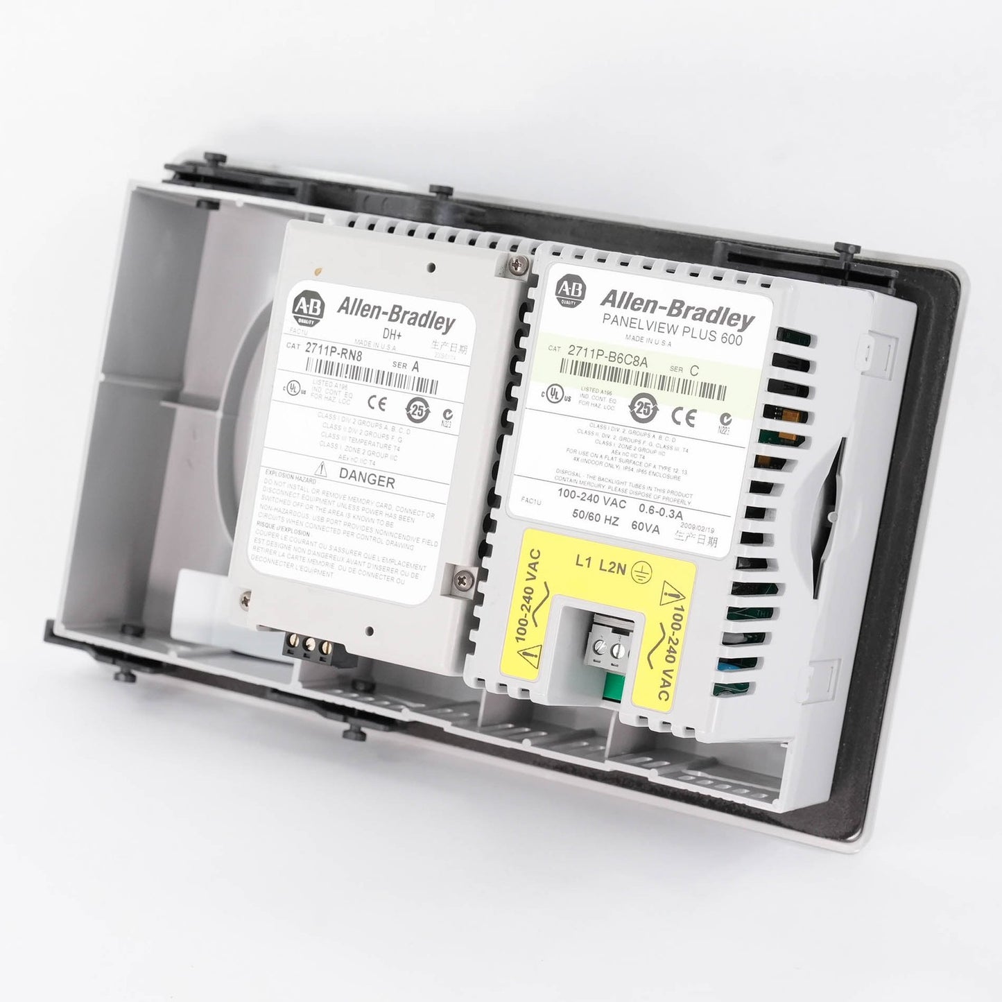 Allen Bradley 2711P-B6C8A Ser C PanelView Plus 600 Color Key/Touch 100-240VAC