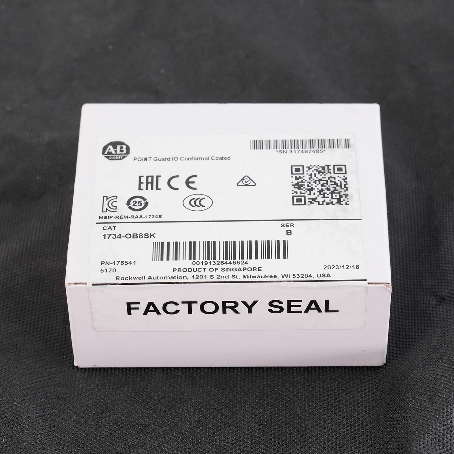 Allen Bradley 1734-OB8SK /B POINT Guard IO Conformal Coated - Sealed Surplus