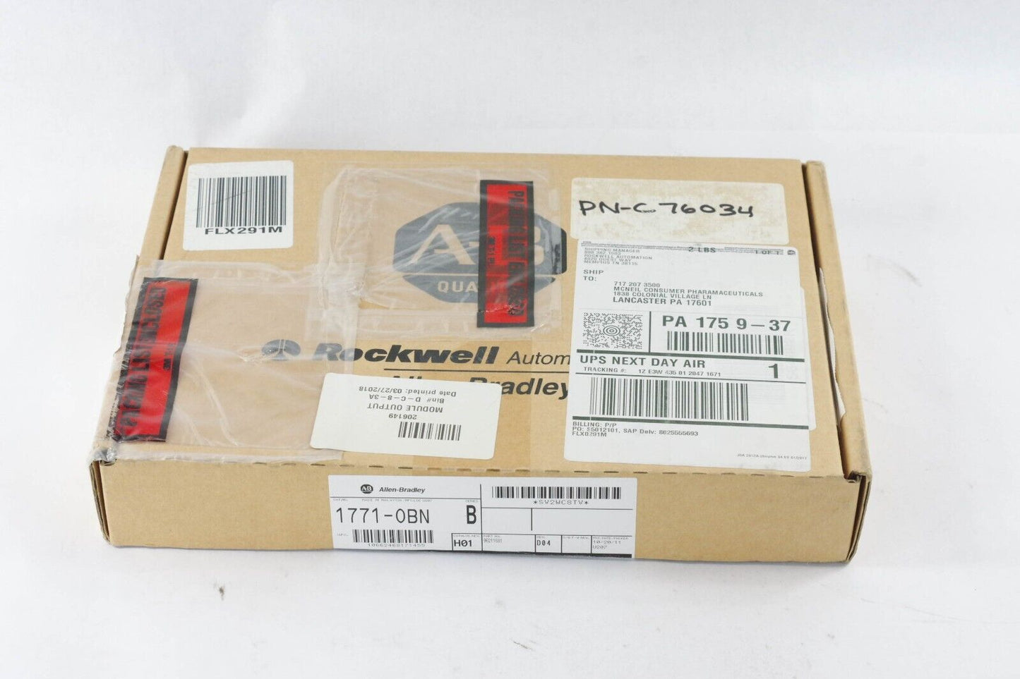 Allen Bradley 1771-OBN /B  Output Module / 1771OBN - Sealed Surplus