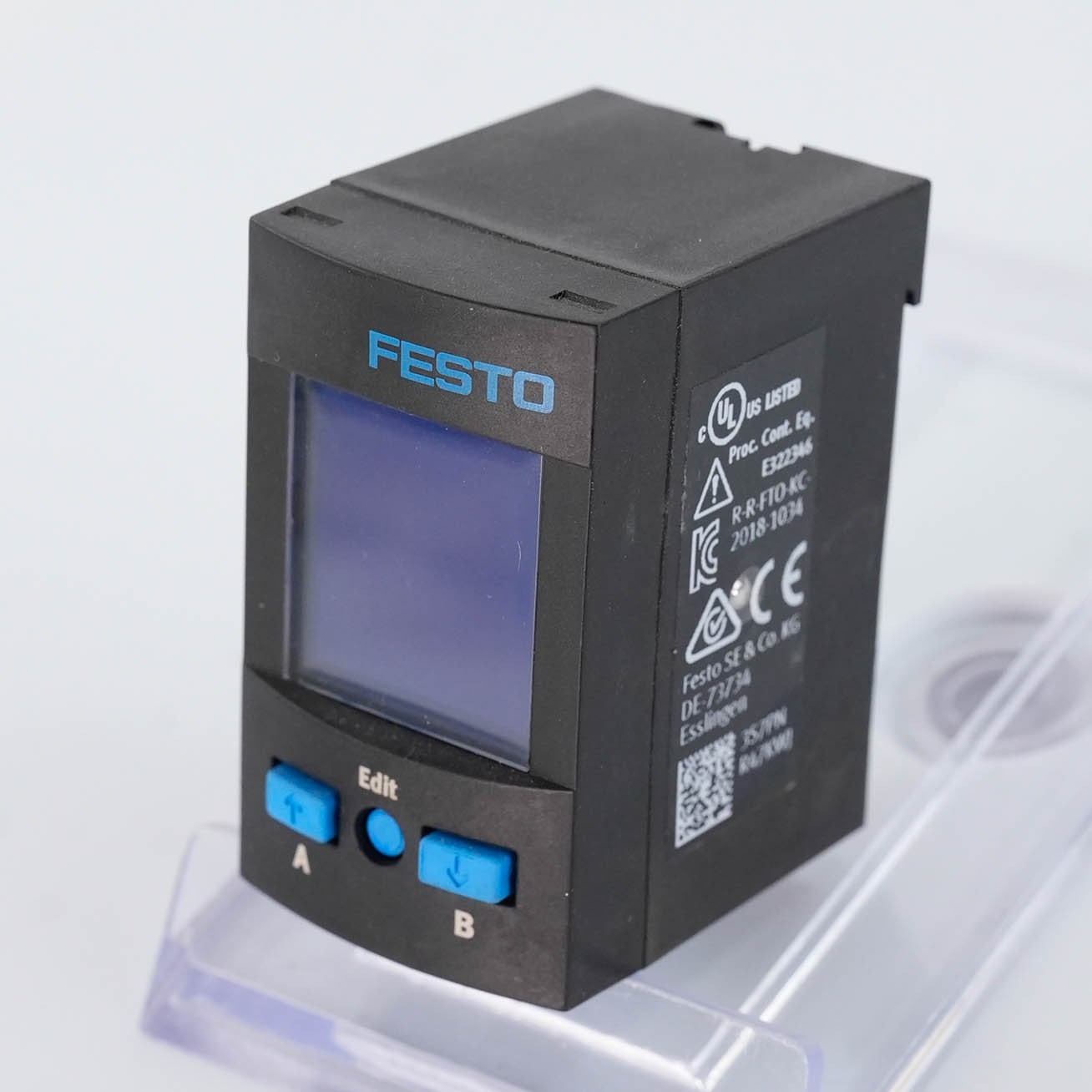 Festo SPAU-P10R-H-Q4D-L-PNLK-PNVBA-M8D Pressure Sensor IO-Link 0 to 10 bar M8 4