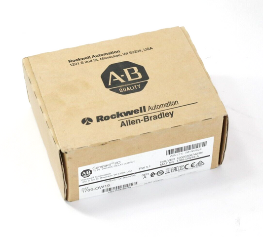 Allen Bradley 1769-OW16 Ser A CompactLogix Relay Output Module Sealed Surplus