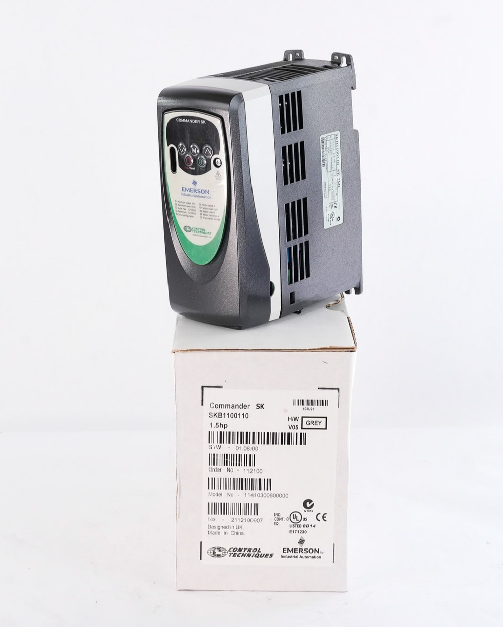 Control Techniques Commander SKB1100110 AC Drive 120V 24A 50/60Hz 1.5hp Open Box