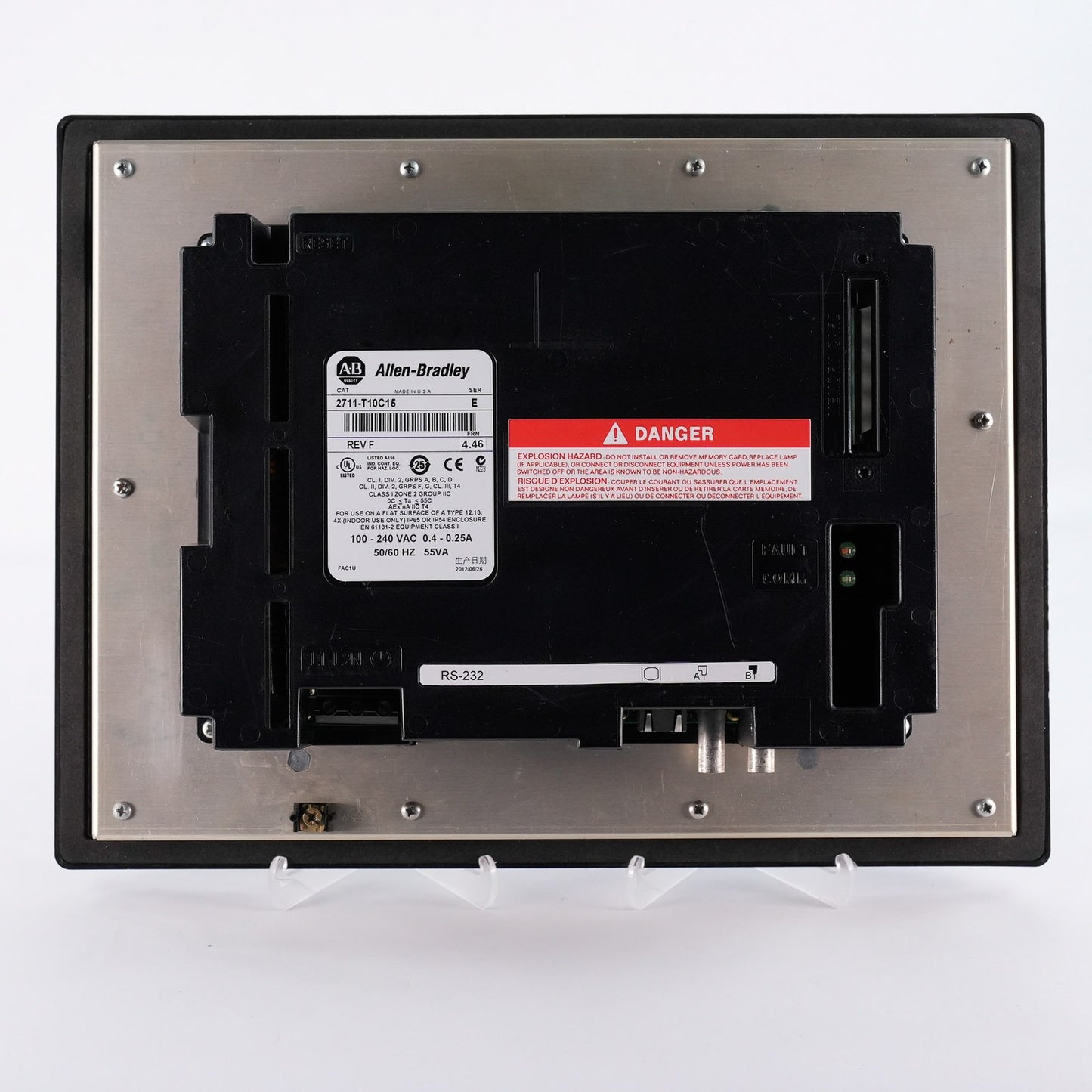 Allen Bradley 2711-T10C15 /E Rev F PanelView 1000 Display Panel 2711T10C15