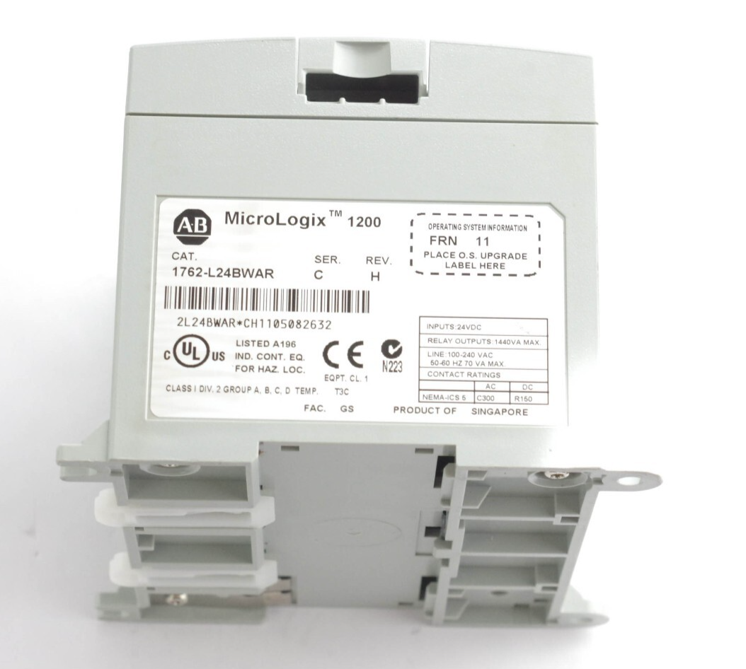 Allen Bradley 1762-L24BWAR /C REV H FRN 11 Micrologix 1200 Controller