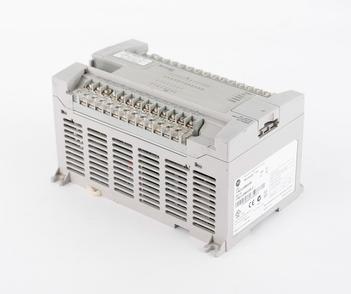 Allen Bradley 1762-L40BWAR /C FW 12 MicroLogix 1200 PLC Module 1762L40BWAR