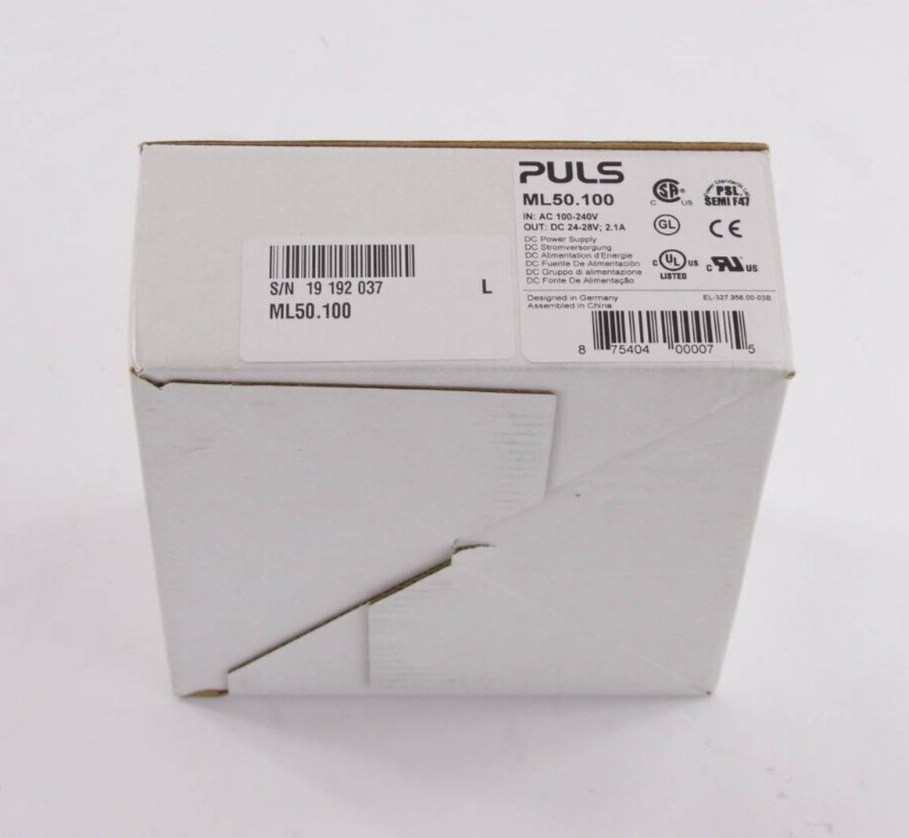 PULS ML50.100 POWER SUPPLY 50W 120-240VAC 1PH 24-28VDC