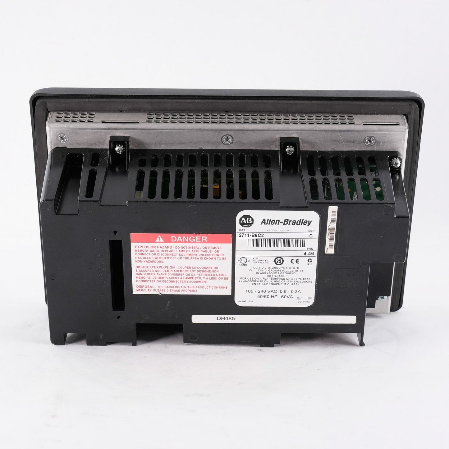 Allen Bradley 2711-B6C2 /C FRN 4.46 PanelView 600 HMI Display 2711B6C2