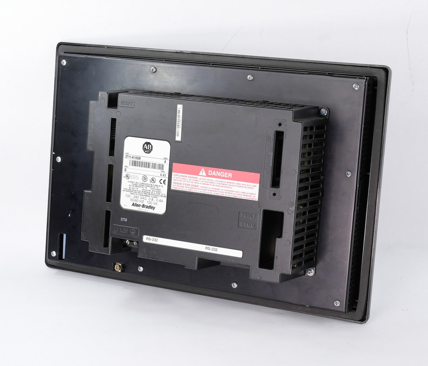Allen Bradley 2711-K10G9 /A Rev G PanelView 1000 HMI Panel 2711K10G9