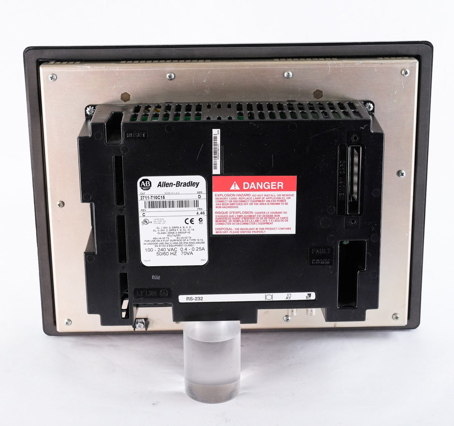 Allen Bradley 2711-T10C15 /D Rev C PanelView 1000 HMI Display Refurbished