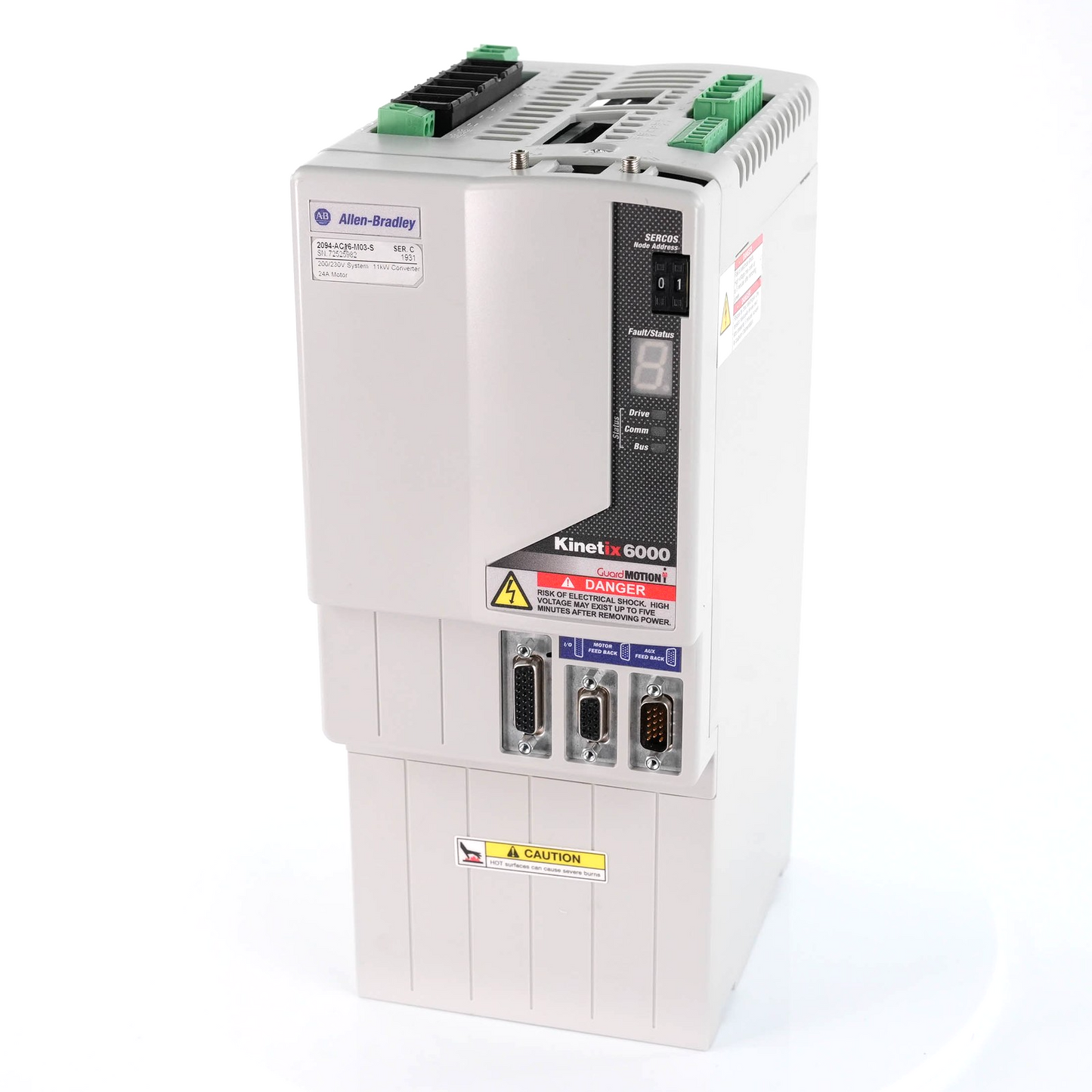 Allen Bradley 2094-AC16-M03-S Ser C Kinetix 6000 IAM 230V 15A 3kW 2094AC16M03S