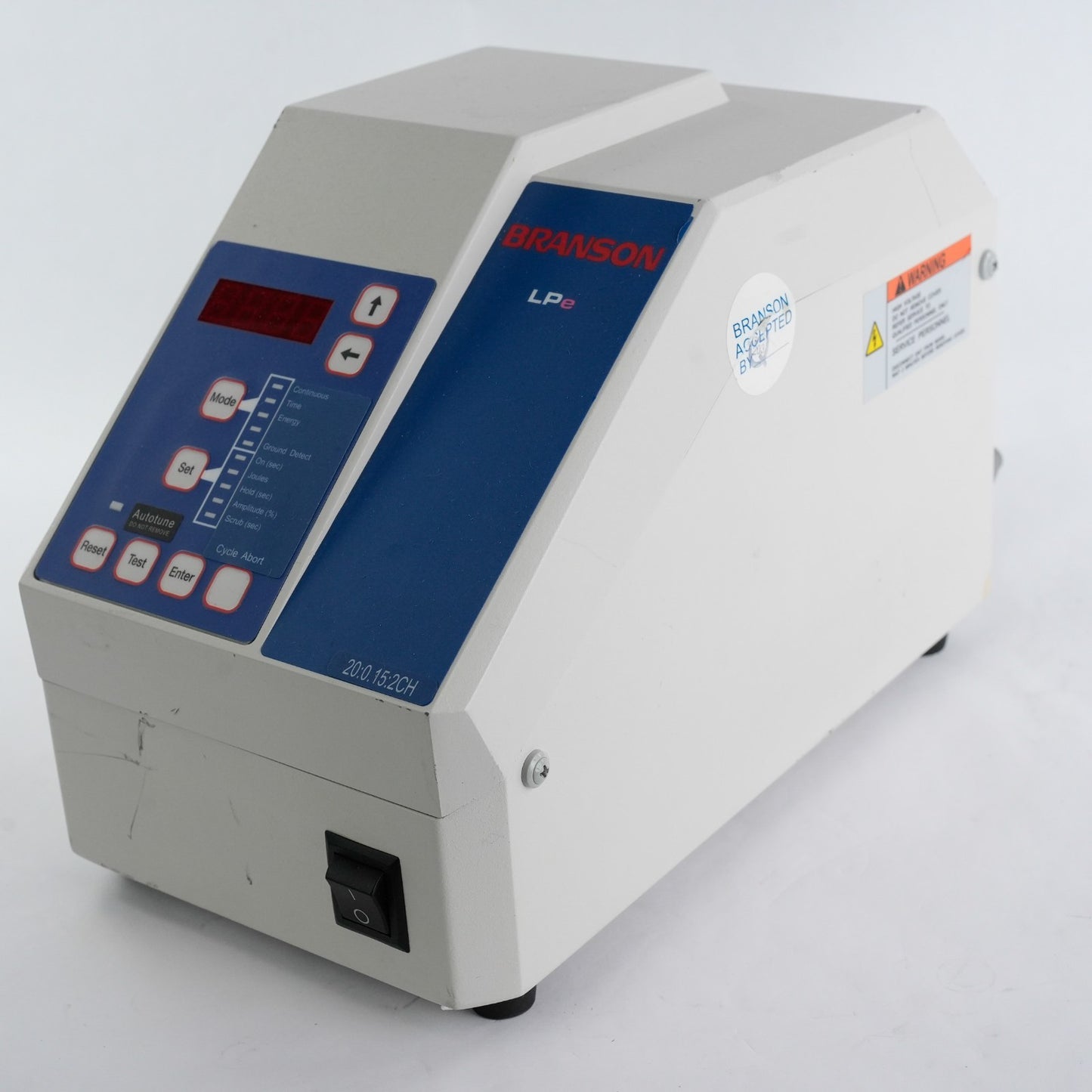 Branson 20:0.15 LPe Ultrasonic Welder 20:0.15:2CH 100-132-928R