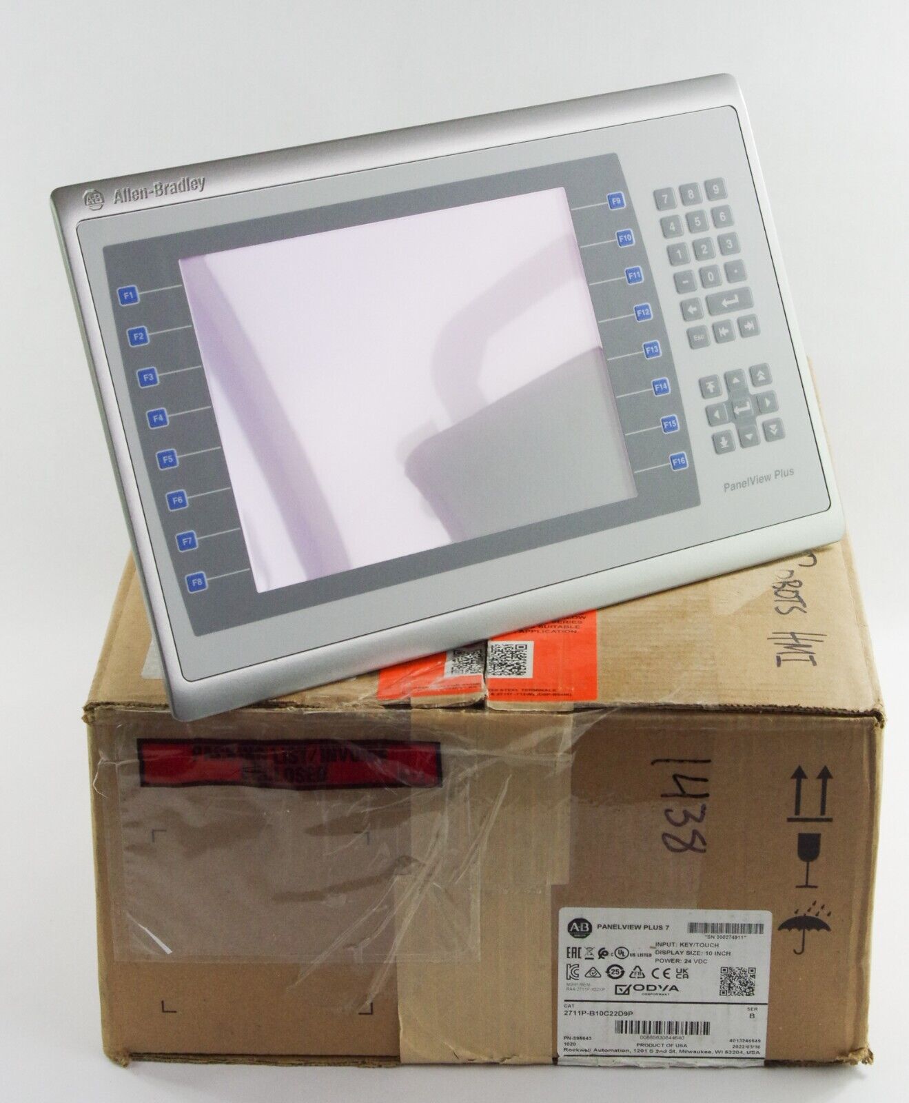 2022 Allen Bradley 2711P-B10C22D9P /B PanelView Plus 7 Series B - Open Box