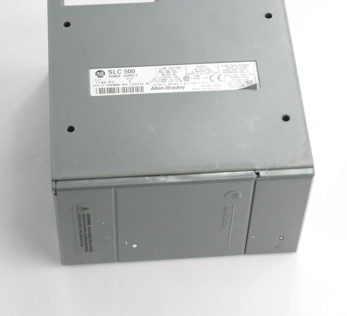 Allen Bradley 1746-P2 Ser C Power Supply Module 1746P2