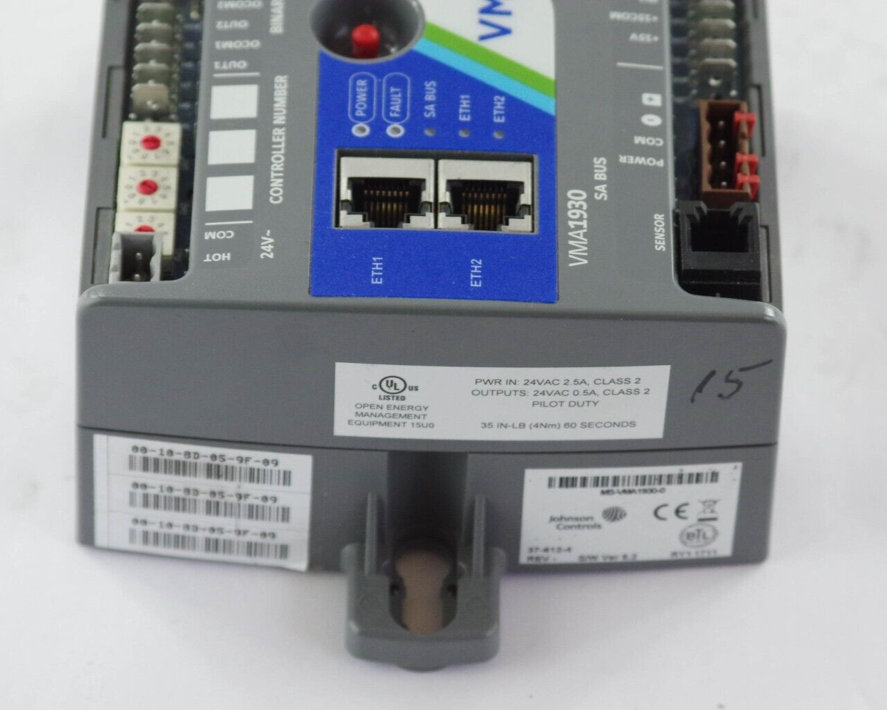 Johnson Controls MS-VMA1930-0 / MSVMA19300 VAV Programmable Controller VMA1930