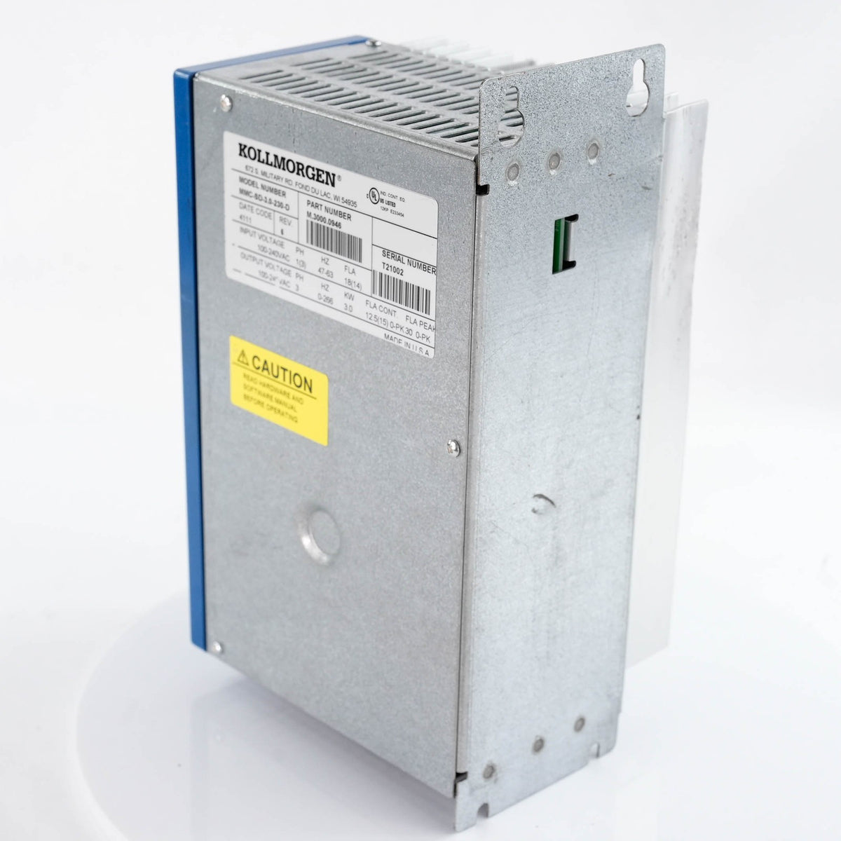 Kollmorgen MMC-SD-3.0-230D Digital Servo Drive 230V 3A MMCSD3.0230D Control Unit