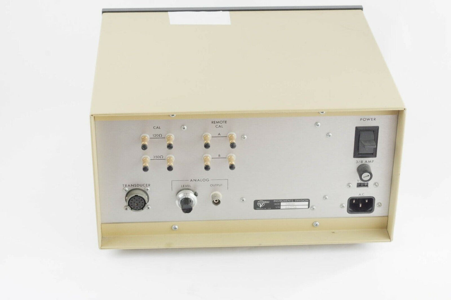 Vishay Measurements Group 3800 Wide Range Strain Indicator Power Test