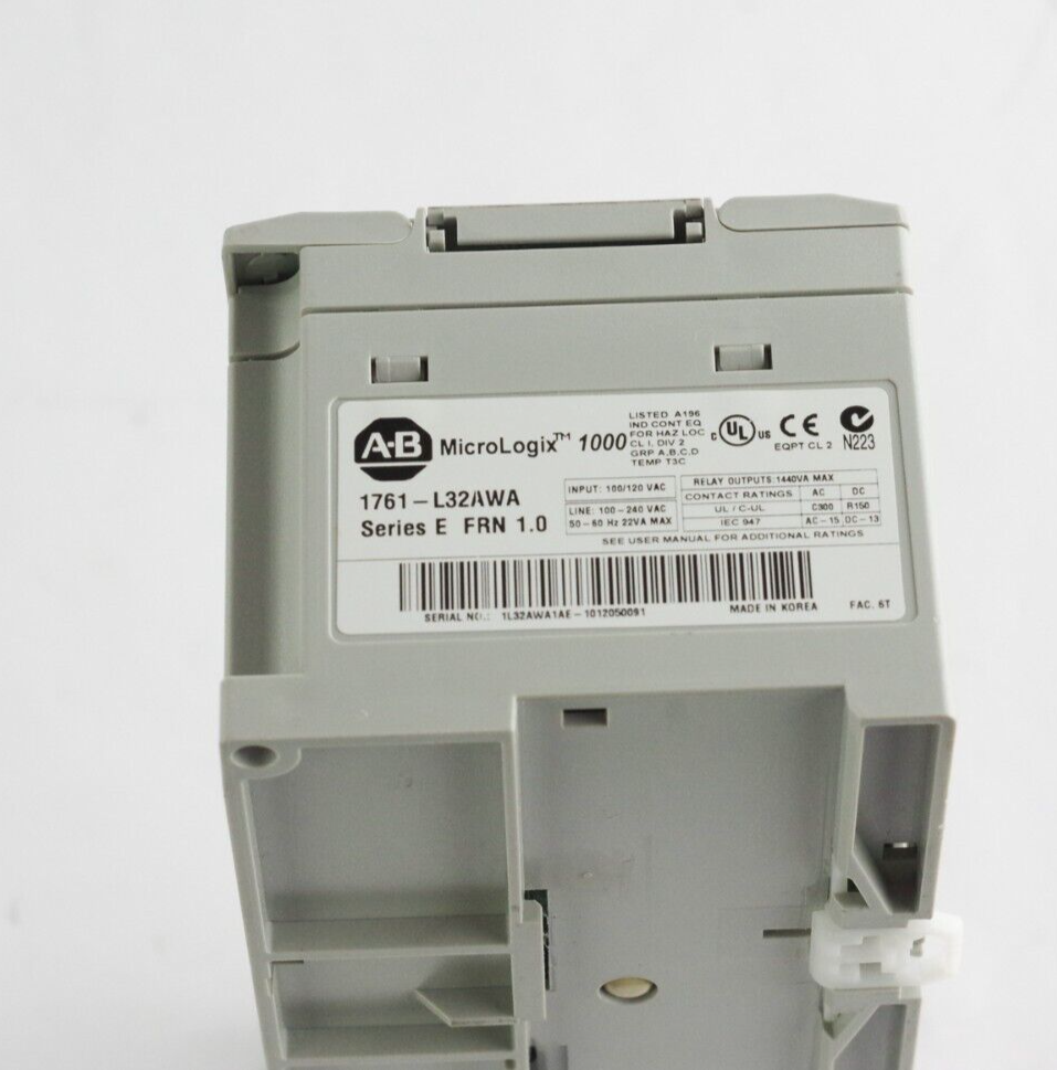 Allen Bradley 1761-L32AWA Micrologix Controller SER. E FRN: 1.0