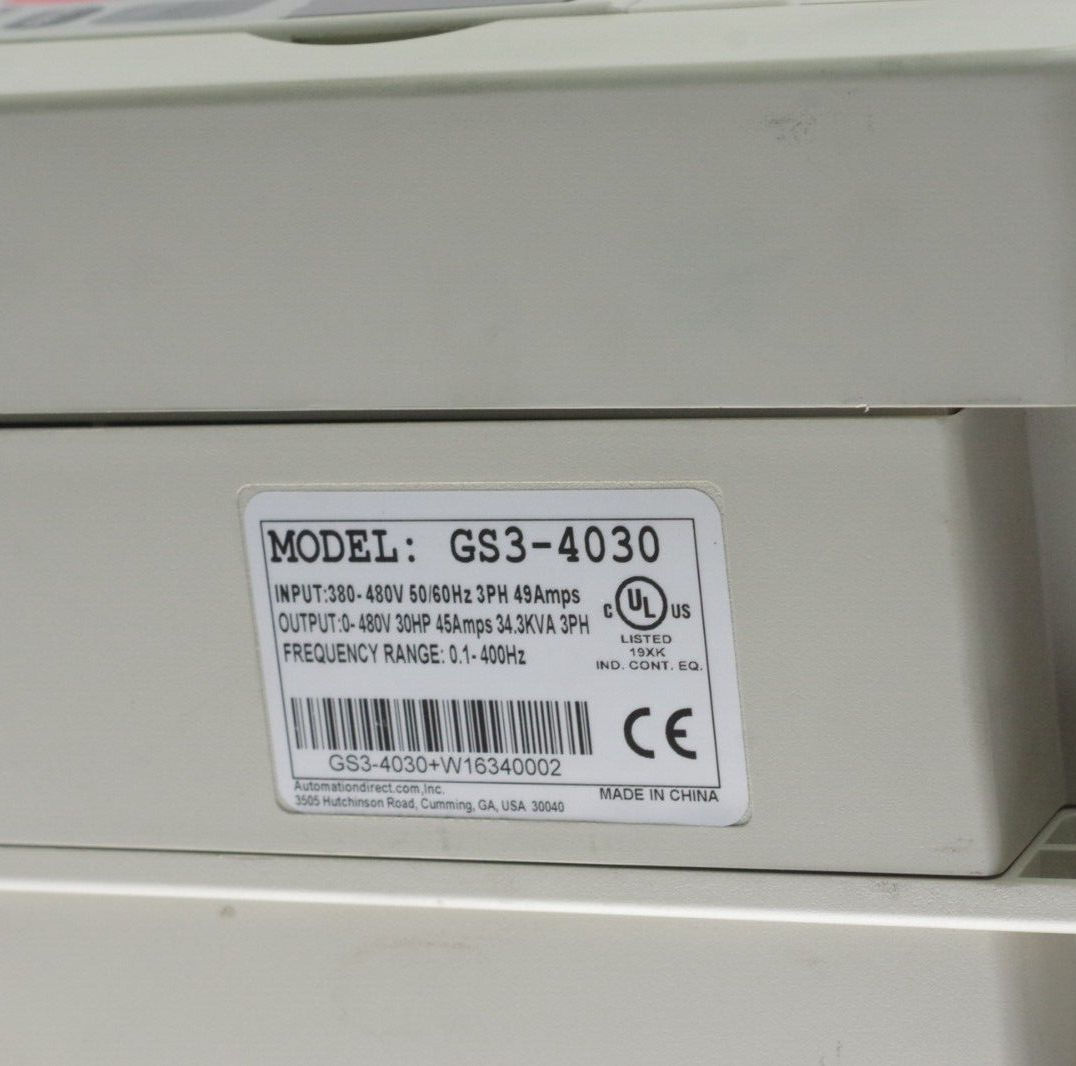 Automation Direct GS3-4030 Durapulse General Purpose 3-Phase AC Drive 30Hp