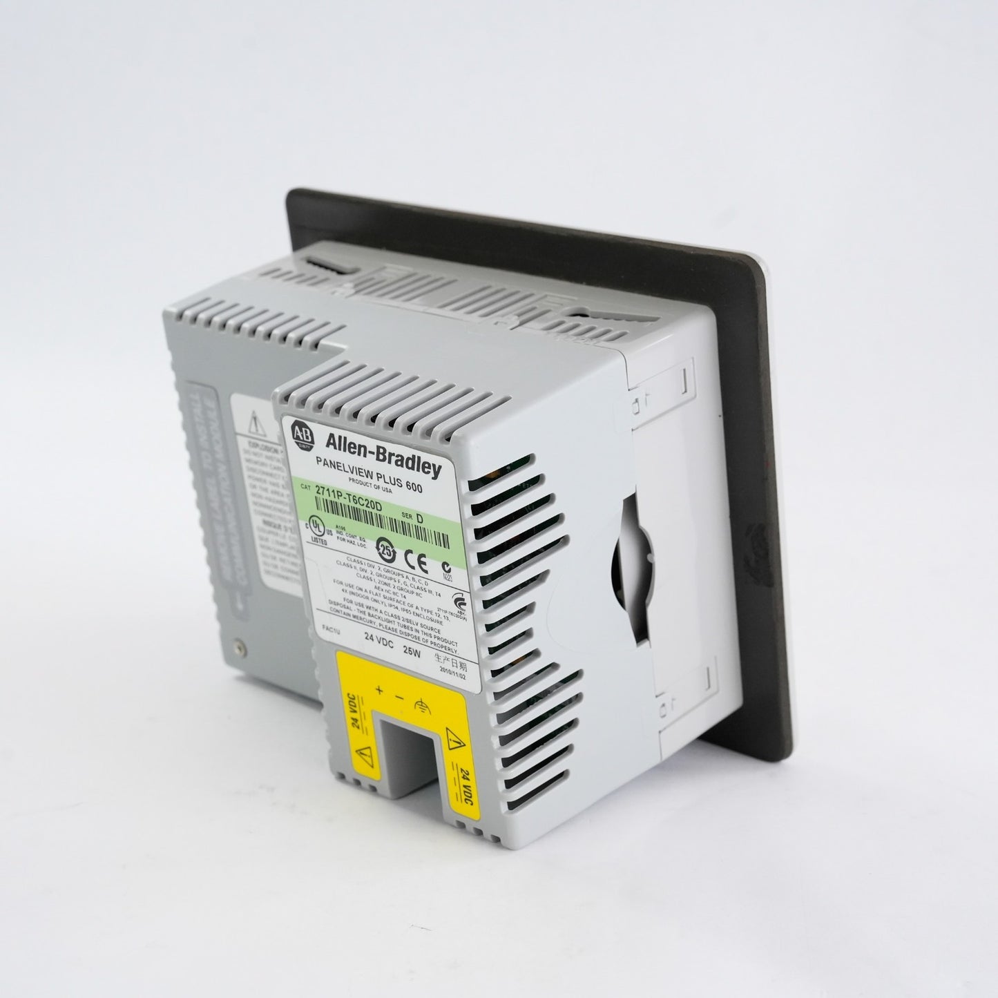 Allen Bradley 2711P-T6C20D Ser D PanelView Plus 600 HMI Operator Terminal 2010