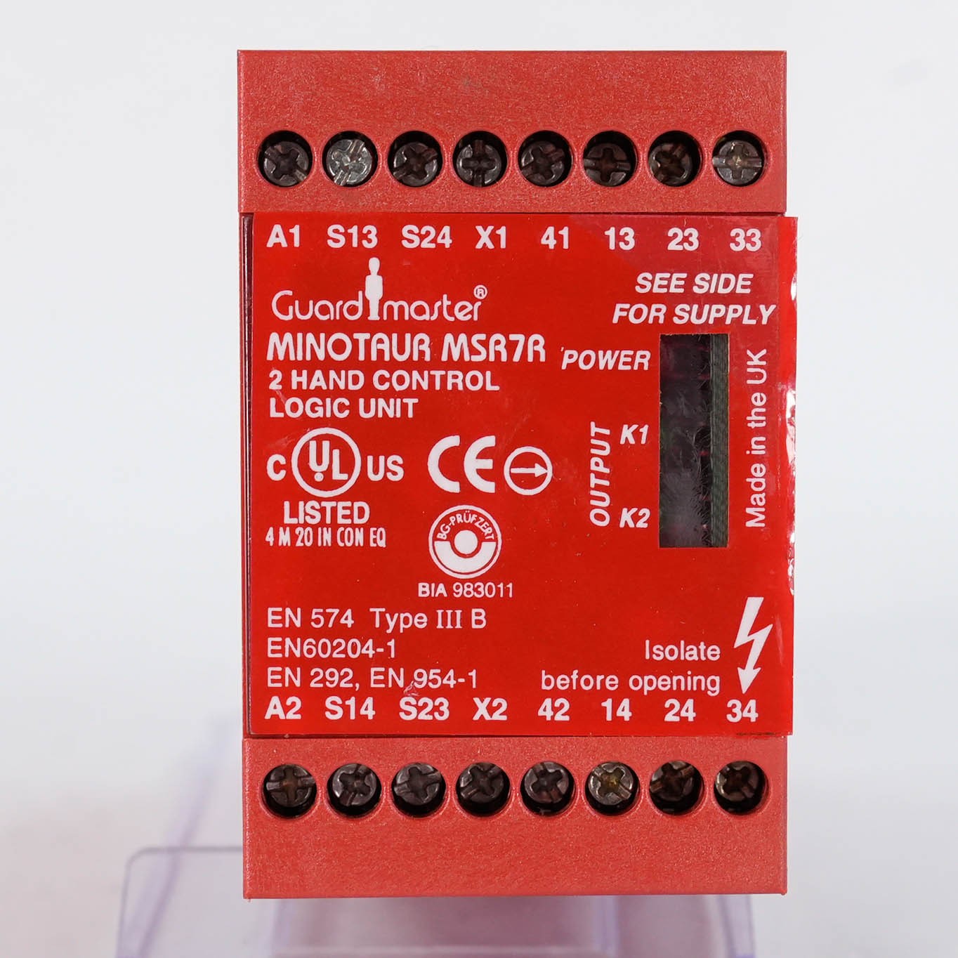 Allen Bradley 440R-D23021 Ser A Guardmaster MSR7R Safety Relay 24V AC/DC