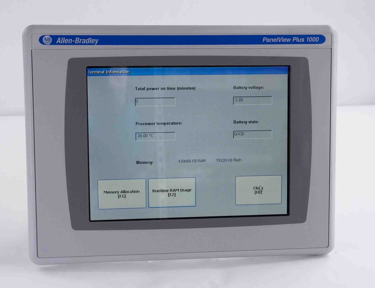 Allen Bradley 2711P-T10C4D9 /A PanelView Plus 1000 Color Touch + RP9D /B Logic