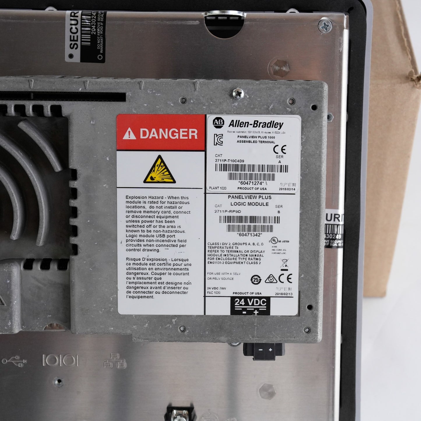 Allen Bradley 2711P-T10C4D9 Ser A PanelView Plus 1000 RDT10C RP9D /B Without Box