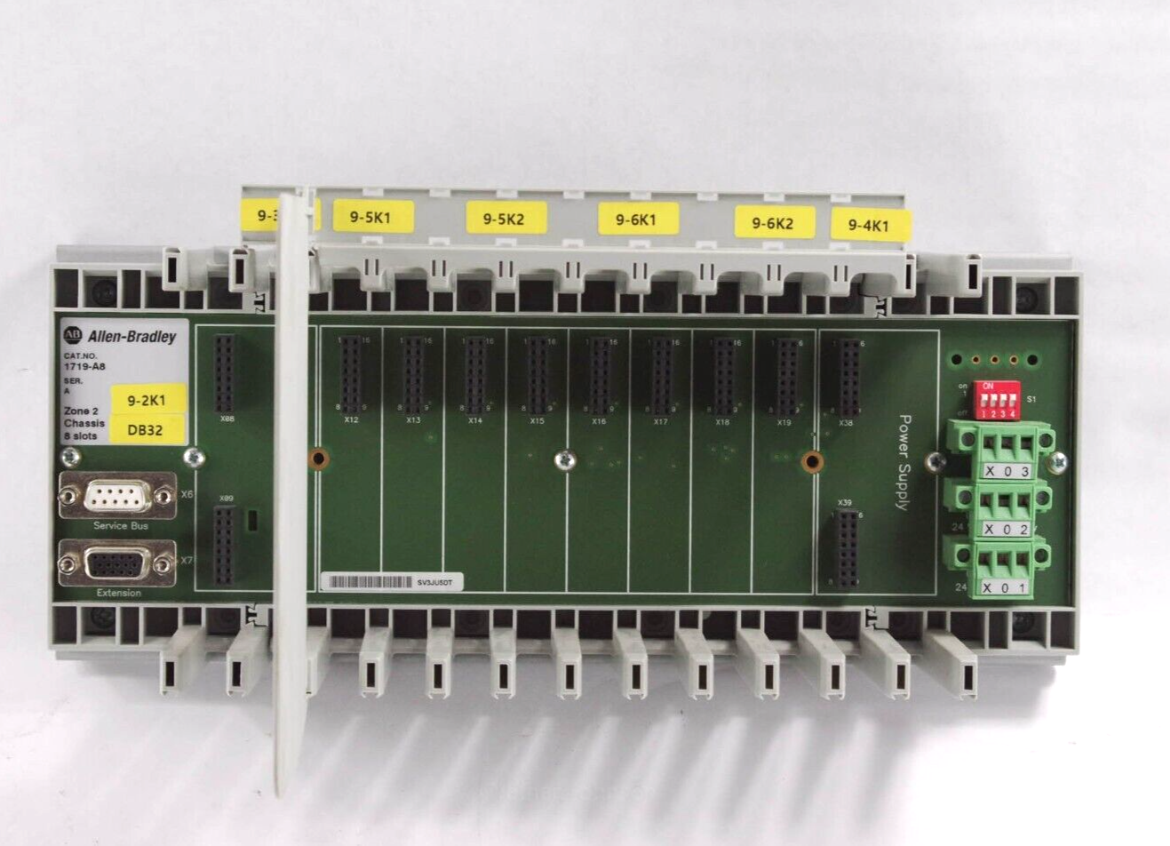 ALLEN BRADLEY 1719-A8 Ser A EX  8-SLOT BASE CHASSIS 1719A8 - Lightly Used