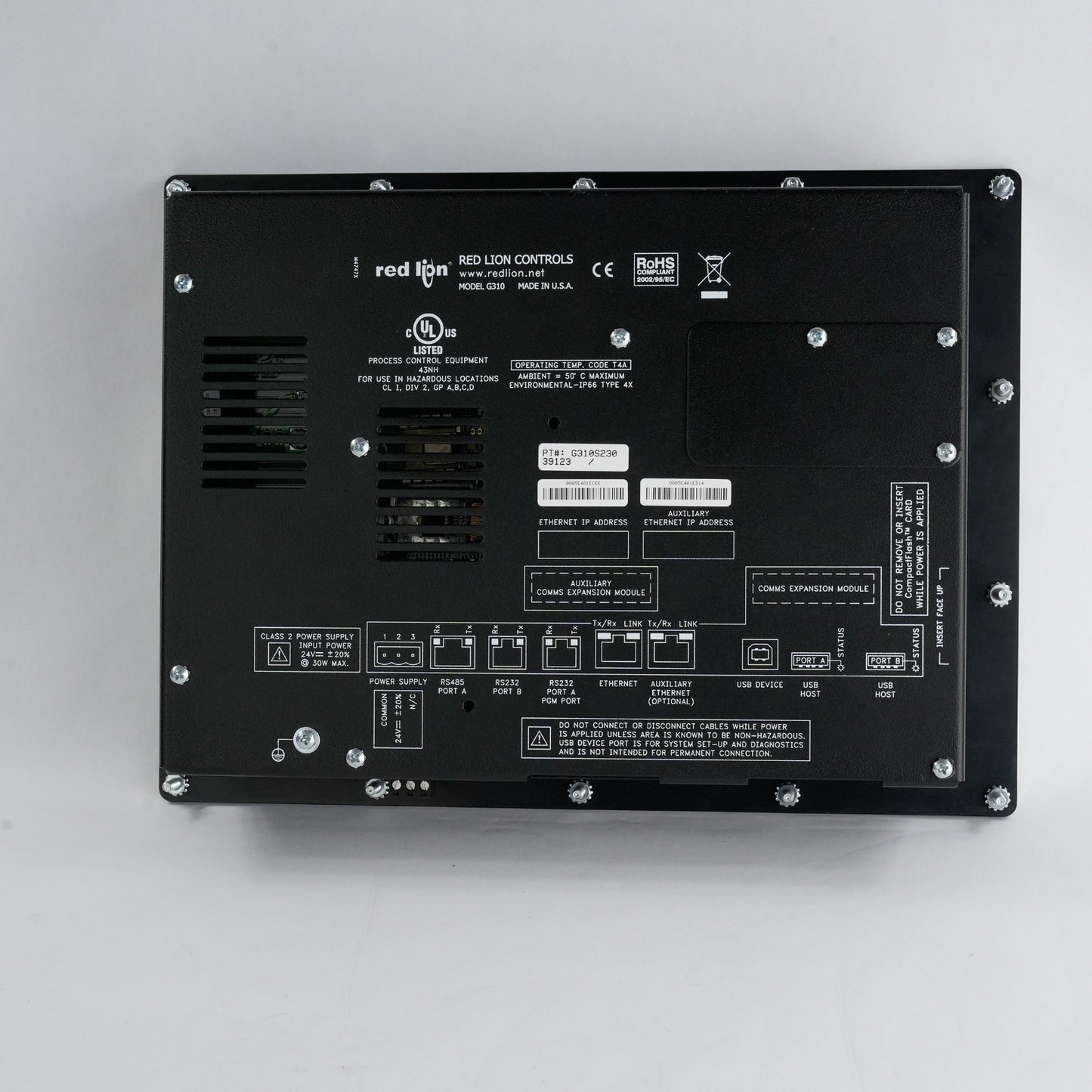 Red Lion Controls G310S230 Model G310 Operator Interface Terminal Panel