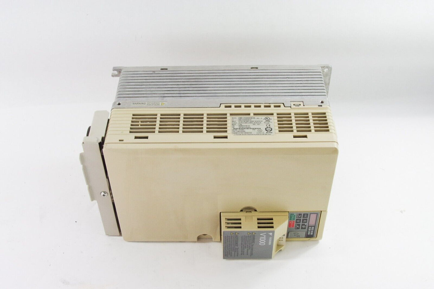 Yaskawa V1000 CIMR-VU4A0038FAA 44A 480V 3Ph AC Drive Rev A + 1 year Warranty