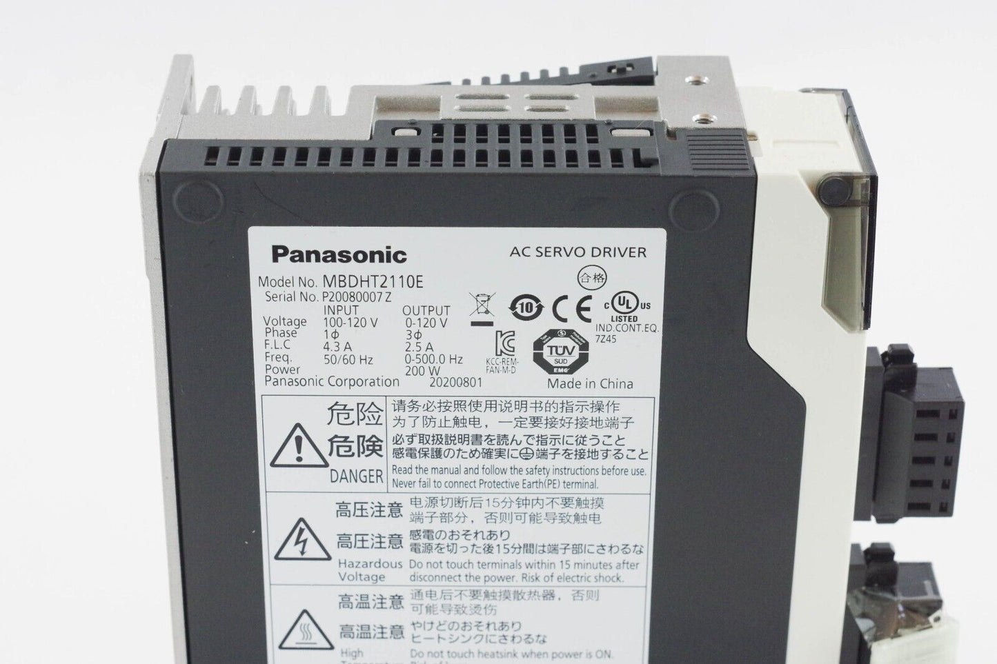 Panasonic MBDHT2110E AC Servo Drive - New Without Box