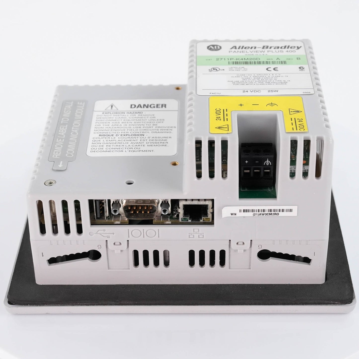 Allen Bradley 2711P-K4M20D Ser A PanelView Plus 400 Keypad Mono 18-32VDC