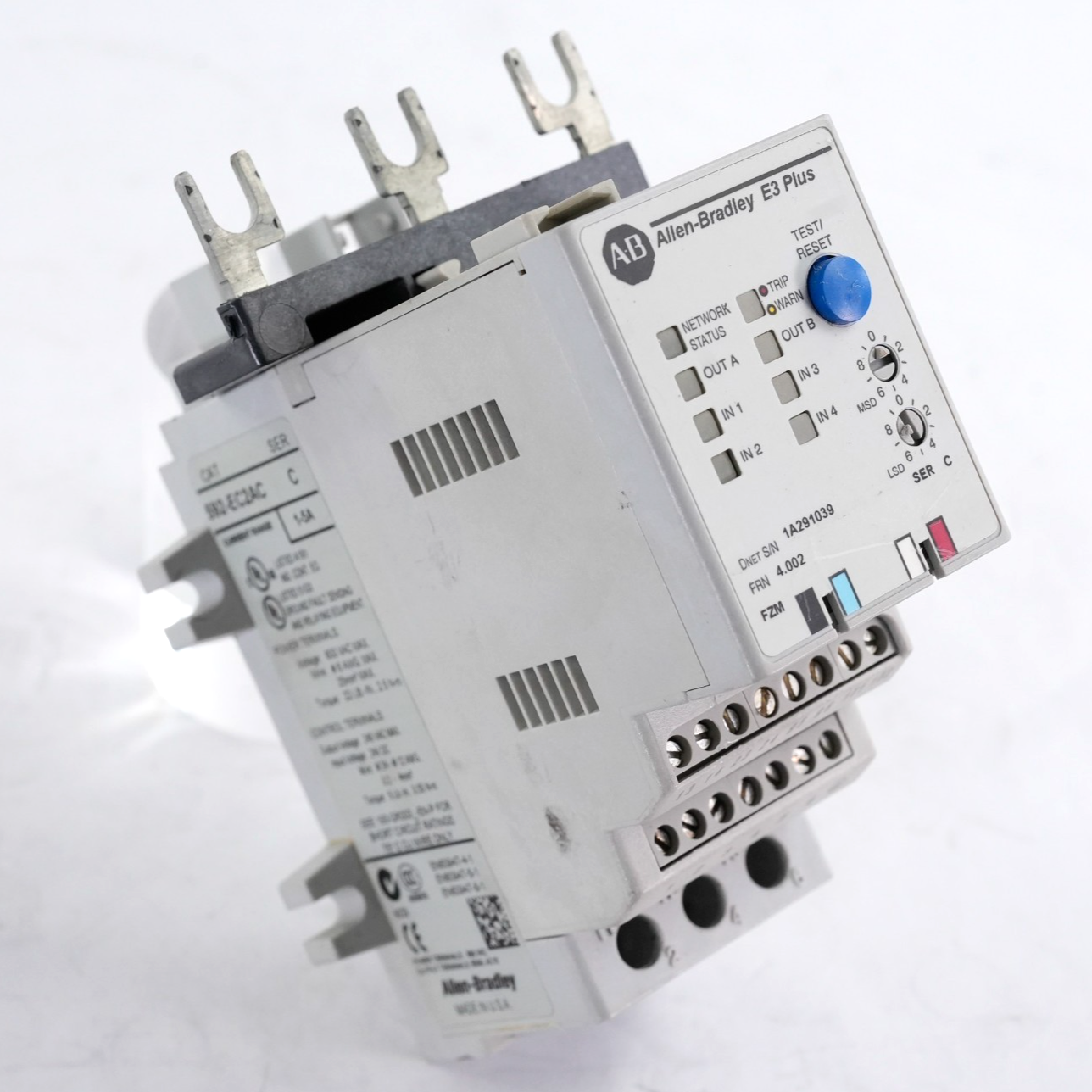 Allen Bradley 592-EC2AC /C E3 Plus Overload Relay DeviceNet 592EC2AC