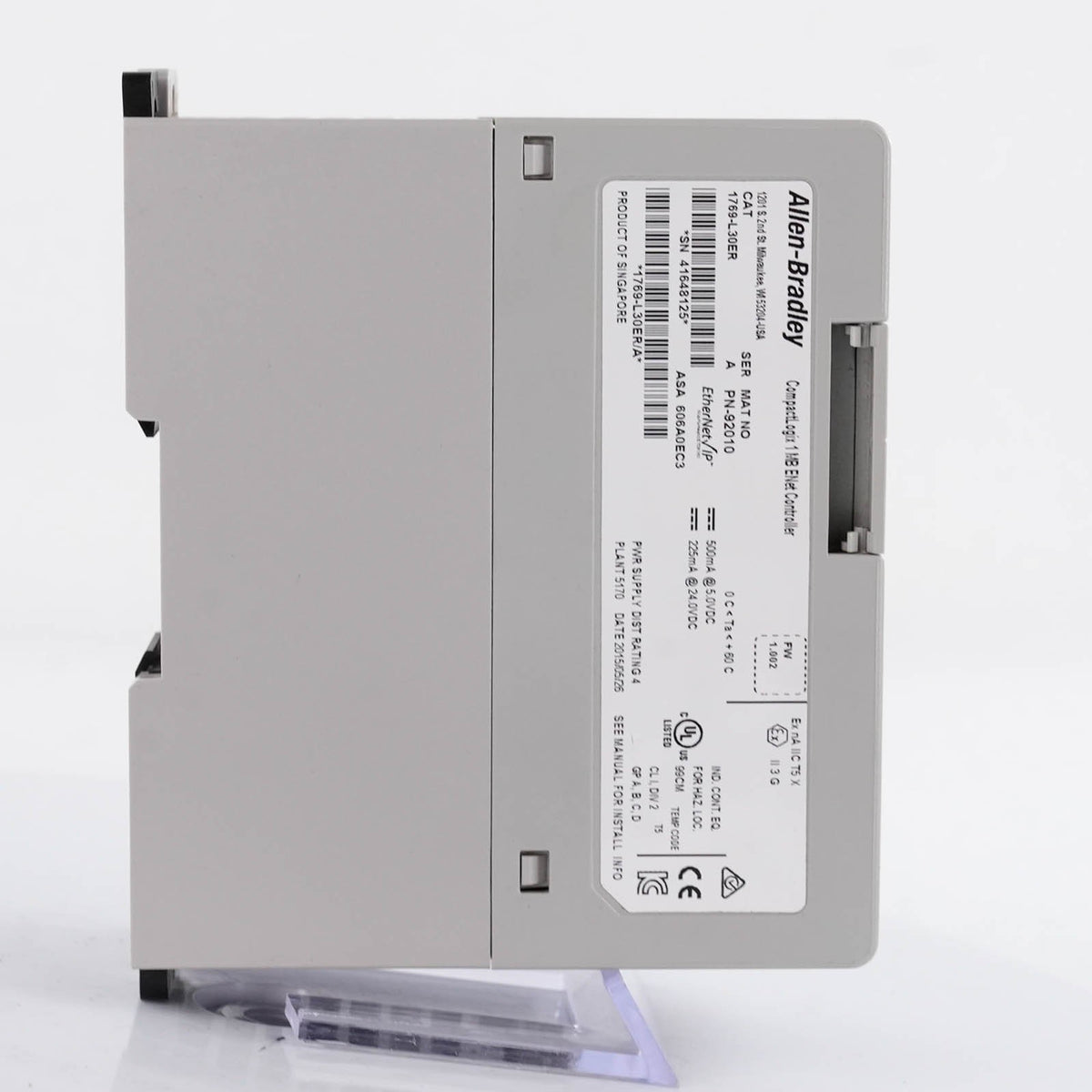 Allen Bradley 1769-L30ER CompactLogix 5370 L3 Controller 1MB Memory 1769L30ER