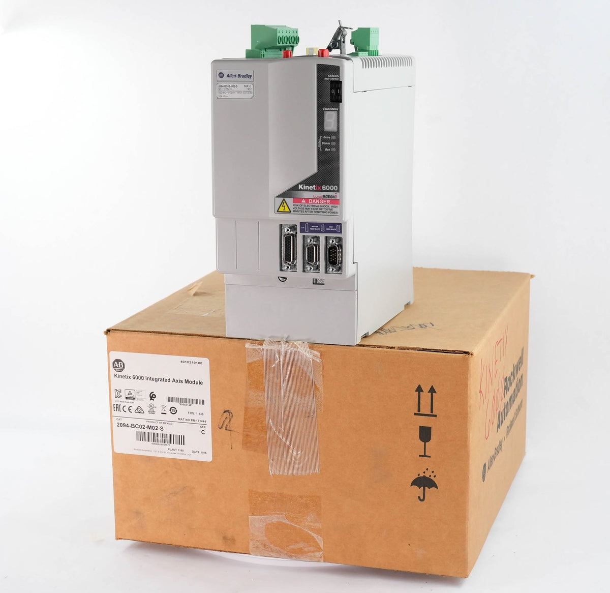 Allen Bradley 2094-BC02-M02-S Ser C Kinetix 6000 460V 15A Axis Module - Open Box