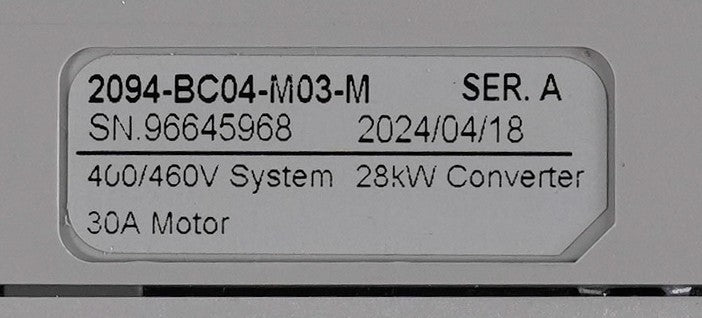 Allen Bradley 2094-BC04-M03-M /A Kinetix 6200/6500 Axis Module + 1yr Warranty