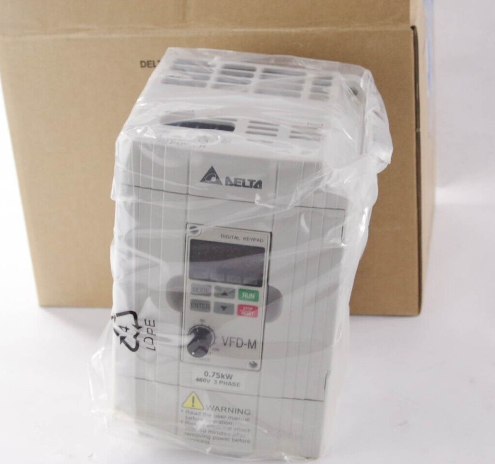 Delta VFD007M43B 380-480VAC AC Drive 1hp - Open Box