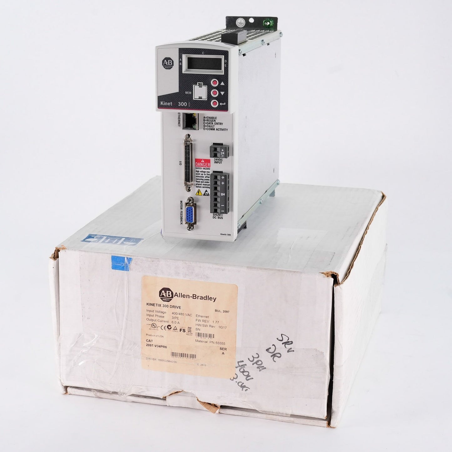 Allen Bradley 2097-V34PR6 /A Kinetix 300 Servo Drive 480V 3-Ph Open Box (Tested)