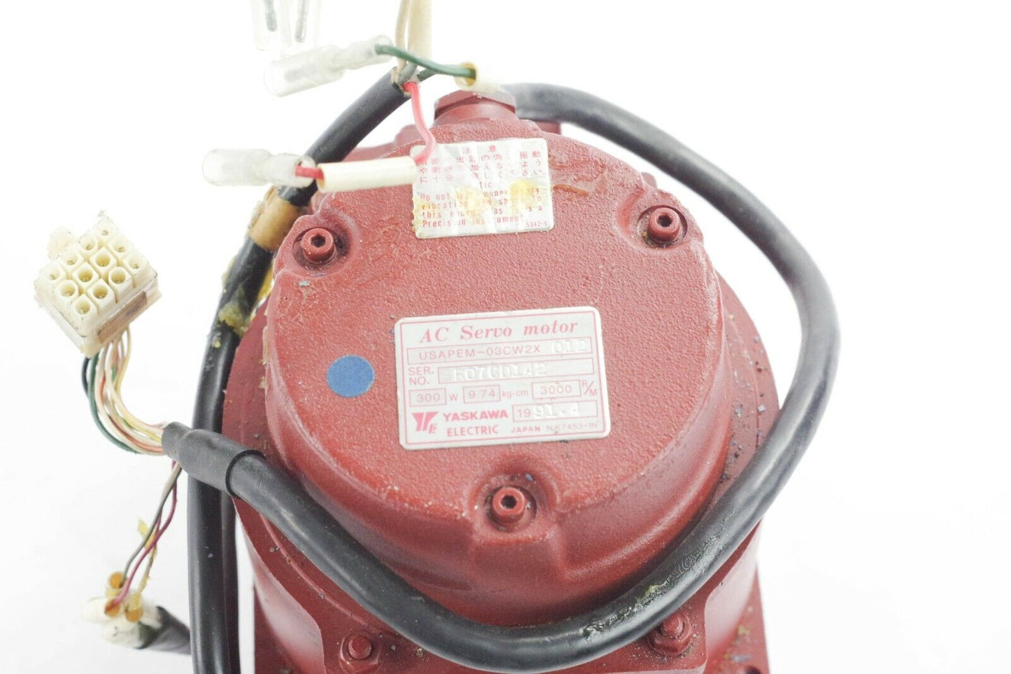 Motoman Yaskawa AC Servo Motor USAPEM-03CW2X 300W 3000RPM 012