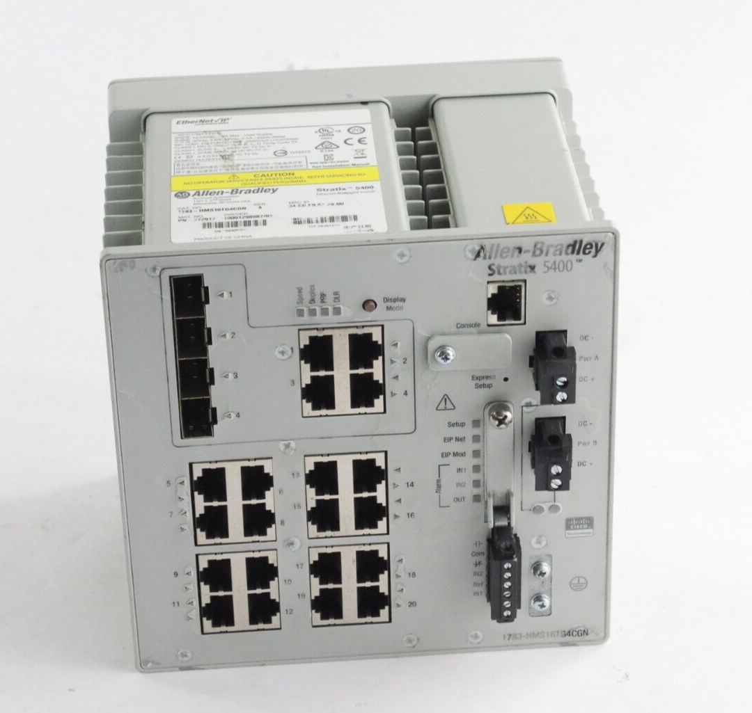 Allen Bradley 1783-HMS16TG4CGN Ser A Stratus 5400 EtherNet IP -One Year Warranty