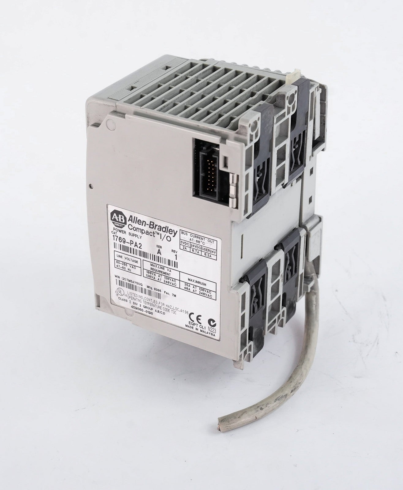 Allen Bradley 1769-PA2 /A Rev 1 CompactLogix Power Supply Module 1769PA2