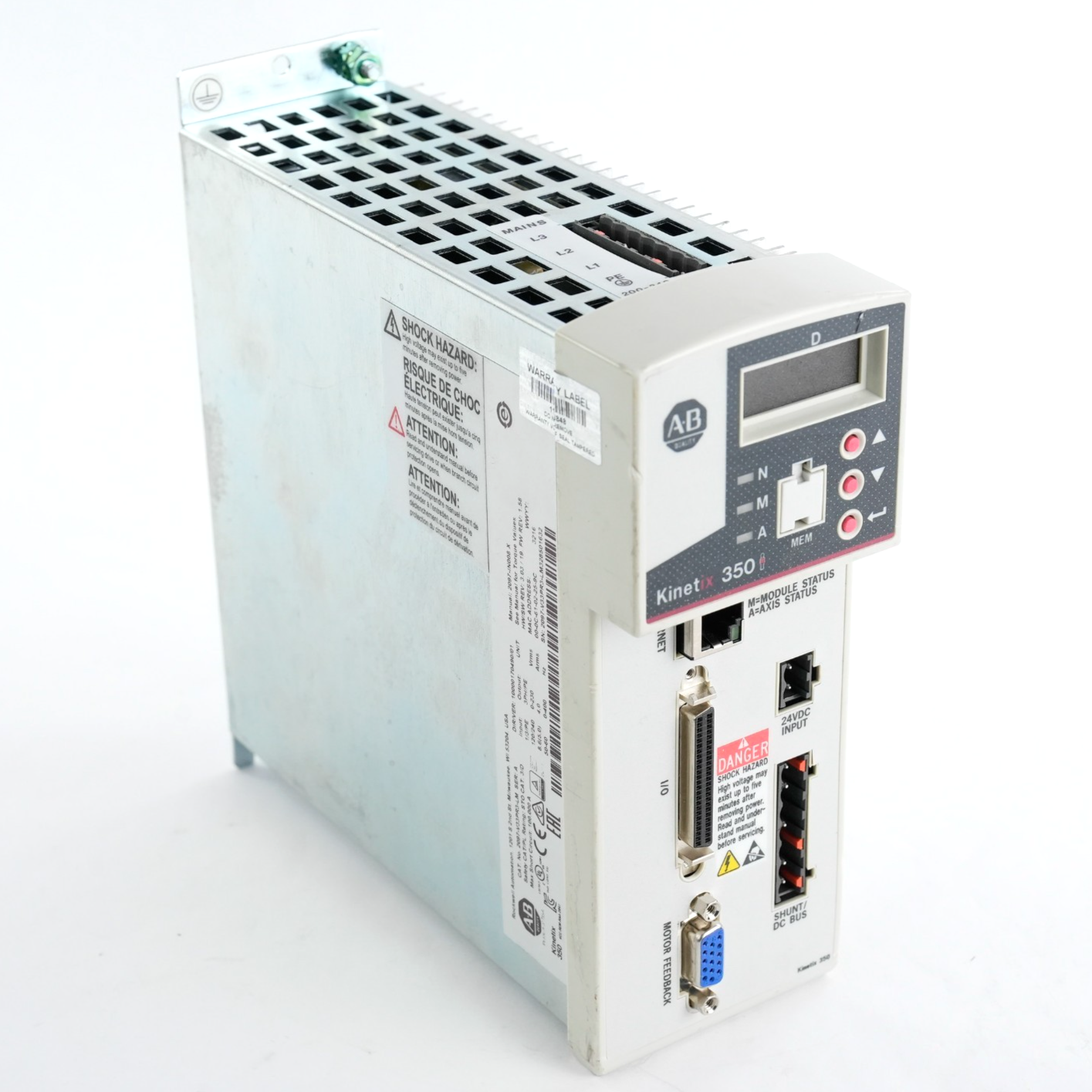 Allen Bradley 2097-V33PR3-LM /A Kinetix 350 Servo Drive 120/240VAC 2097V33PR3LM