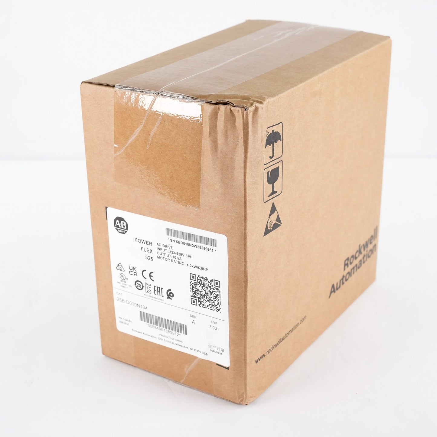 Allen Bradley 25B-D010N104 /A PowerFlex 525 AC Drive 3-Phase - Sealed Surplus