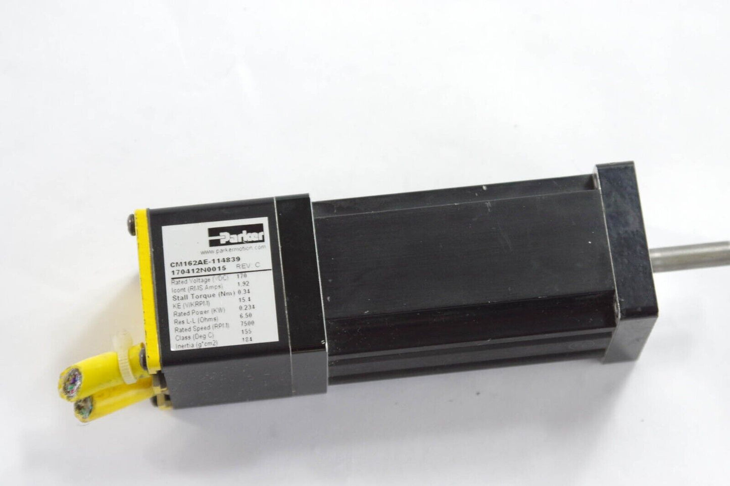 Parker Servo CM162AE-114839 Motor 170412N0015 REV C