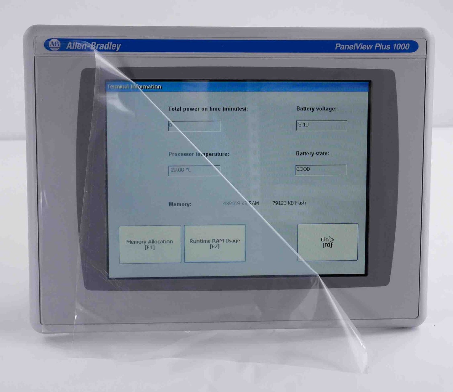 Allen Bradley 2711P-T10C4D9 /A PanelView Plus 1000 Color Touch + RP9D /B Logic