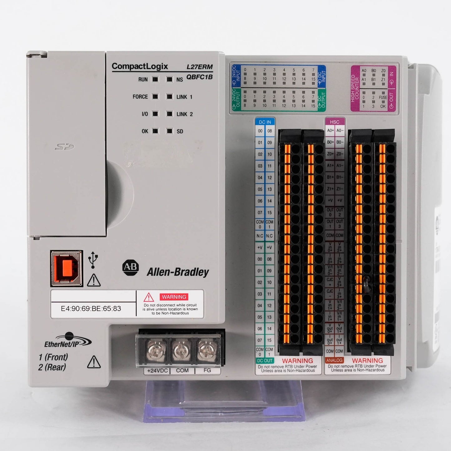 Allen Bradley 1769-L27ERM-QBFC1B Ser A CompactLogix 5370 L2 Controller