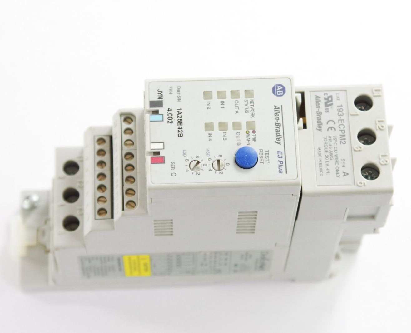 Allen Bradley 193-EC2AD Series C E3 Plus / 193-ECPM2 Series A