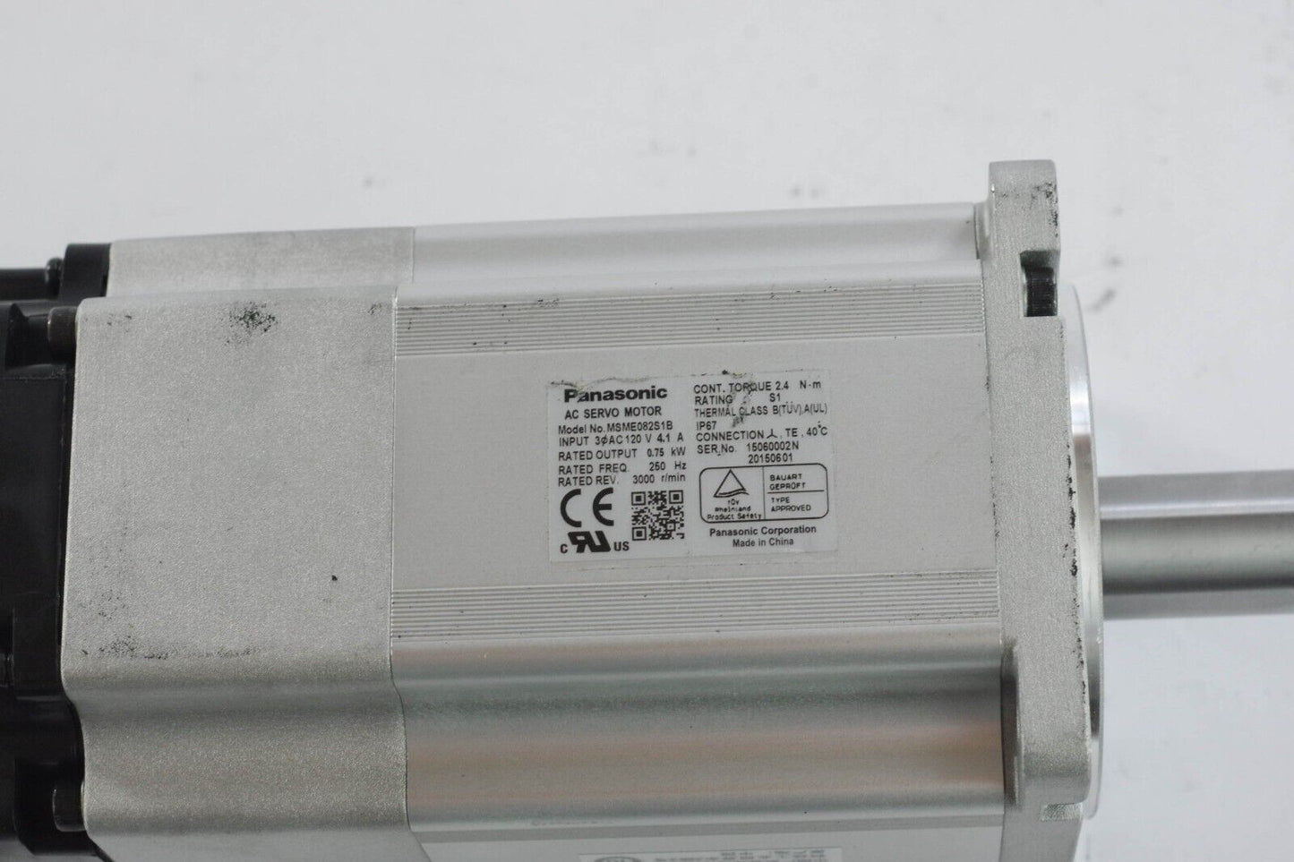 Panasonic MSME082S1B AC Servo Motor 3000 RPM 750W 200VAC - New Without Box