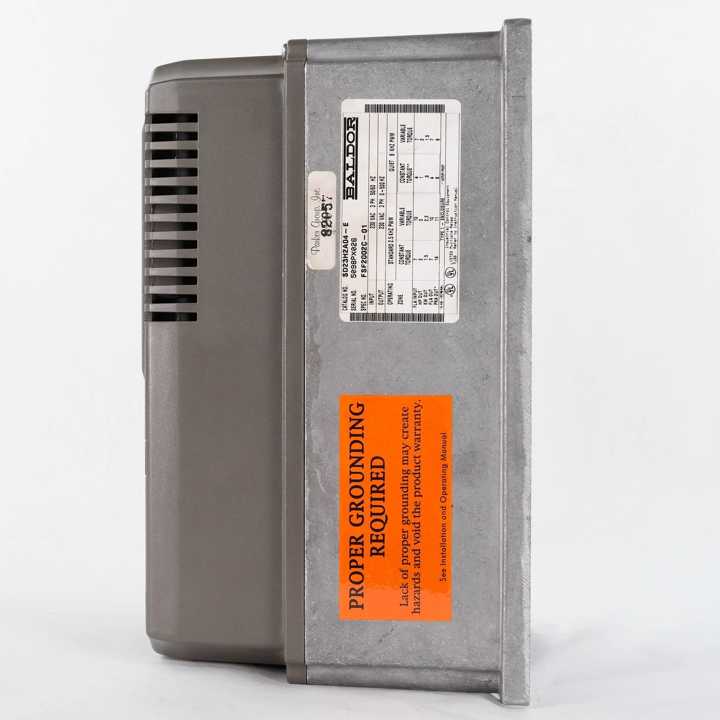 Baldor SD23H2A04-E Series 23H AC Servo Drive 230V 4.5A 1.1kW SD23H2A04E Control