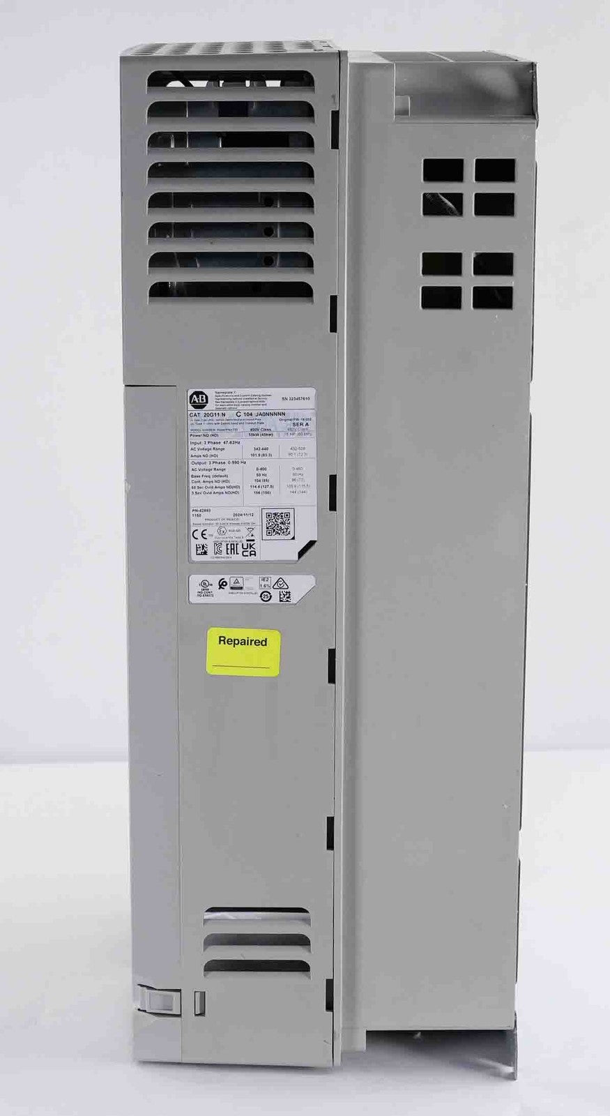 2024 Allen Bradley 20G11NC104JA0NNNNN /A PowerFlex 755 AC Drive 60hp + Warranty