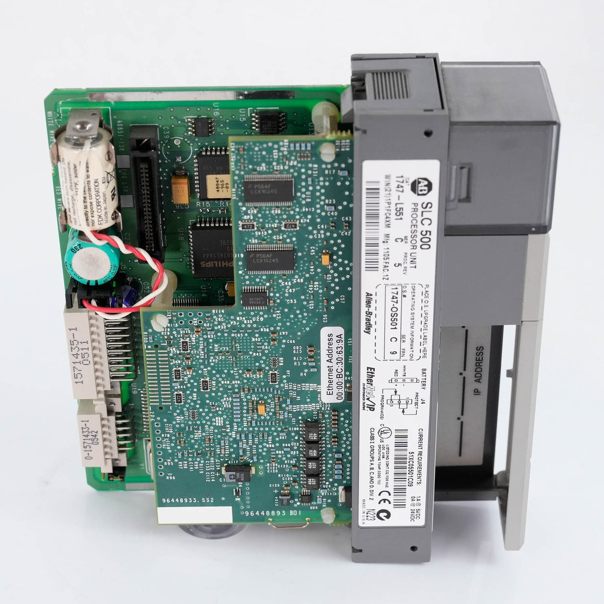 Allen Bradley 1747-L551 Ser C SLC 5/05 CPU Processor 16K Memory